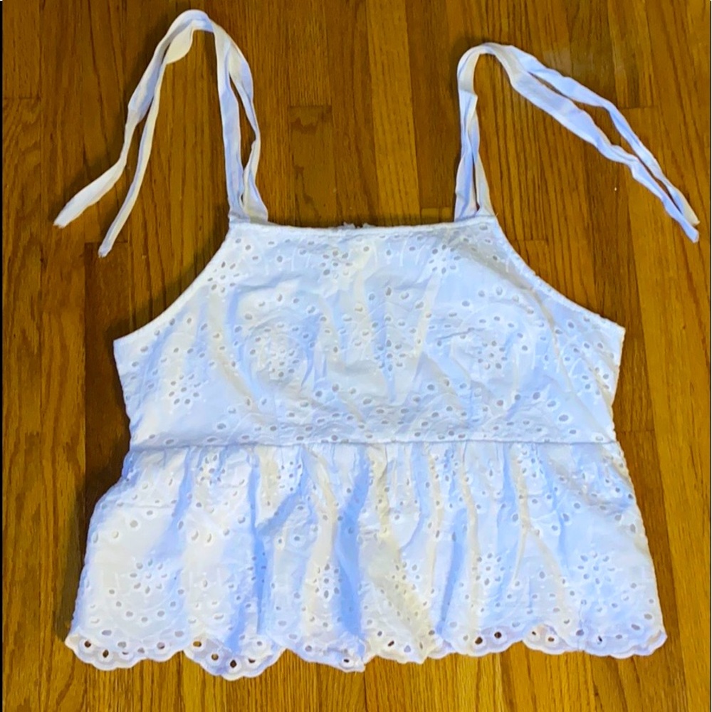 Rebellion white eyelet blouse
